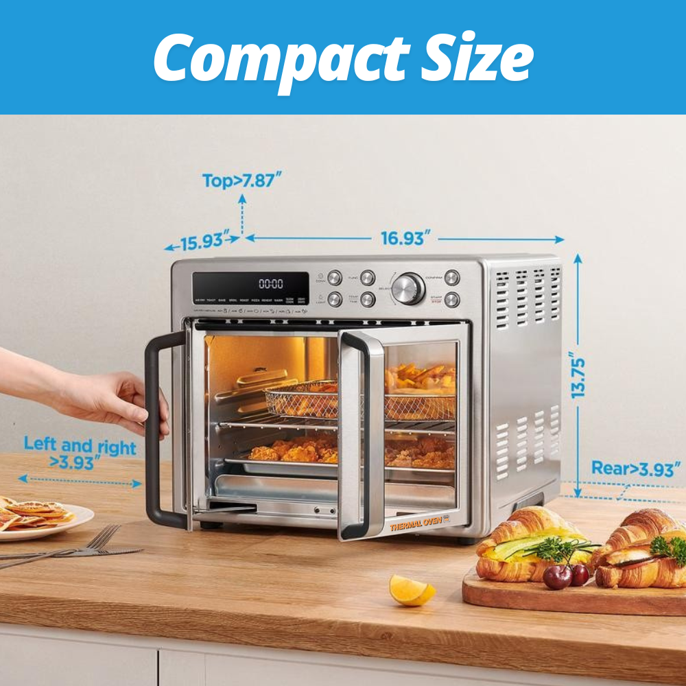 Stainless Steel Air Fryer Toaster Oven Combo™