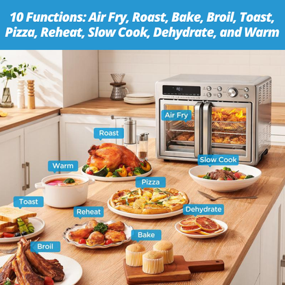 Stainless Steel Air Fryer Toaster Oven Combo™
