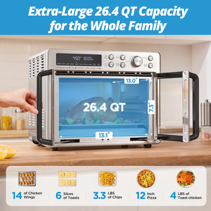 Stainless Steel Air Fryer Toaster Oven Combo™
